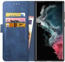 Rosso Element Samsung Galaxy S22 Ultra Hoesje Book Cover Wallet Blauw