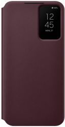 Samsung Origineel Samsung S22 Plus Hoesje Smart Clear View Cover Burgundy