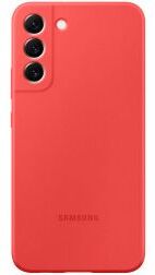 Samsung Origineel Samsung Galaxy S22 Plus Hoesje Silicone Cover Coral Rood