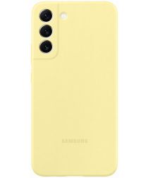 Samsung Origineel Samsung Galaxy S22 Plus Hoesje Silicone Cover Geel