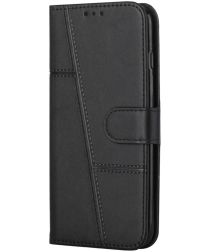Geen Samsung Galaxy S22 Plus Hoesje Pasjes Wallet Book Case Zwart