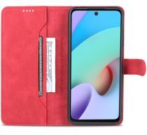 AZNS Xiaomi Redmi 10 Hoesje Wallet Book Case Kunstleer Rood