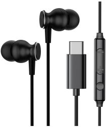 Geen JOYROOM JR-EC04 Type-C In-Ear Headphone Zwart