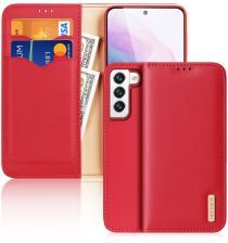 Dux Ducis Hivo Series Samsung Galaxy S22 Hoesje RFID Book Case Rood