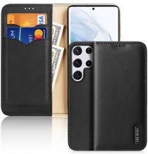 Dux Ducis Hivo Samsung Galaxy S22 Ultra Hoesje RFID Book Case Zwart