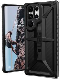 UAG Urban Armor Gear Monarch Samsung Galaxy S22 Ultra Hoesje Carbon