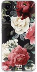 HappyCase Samsung Galaxy S21 FE Hoesje Flexibel TPU Rozen Print