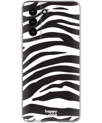 HappyCase Samsung Galaxy S21 FE Hoesje Flexibel TPU Zebra Print