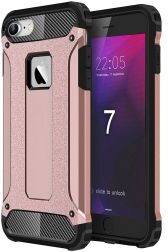 Geen Apple iPhone 7/8 Hoesje Shock Proof Hybride Back Cover Roze