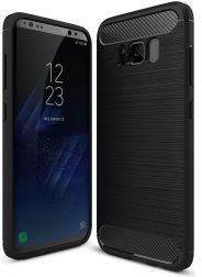 Selected by GSMpunt.nl Samsung Galaxy S8 Plus Geborsteld TPU Hoesje Zwart