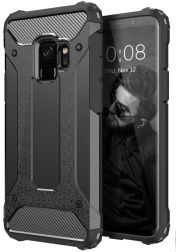 Selected by GSMpunt.nl Samsung Galaxy S9 Hoesje Shock Proof Hybride Backcover Zwart