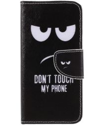 Geen Huawei P Smart Portemonnee Hoesje met Don't Touch My Phone Print