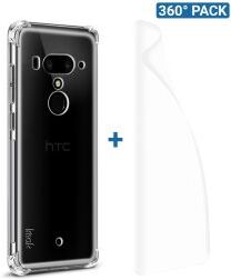 IMAK HTC U12+ Hoesje Flexibel TPU met Screenprotector Transparant