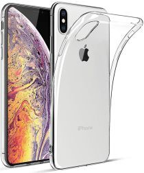 Geen Apple iPhone XS Max Hoesje Dun TPU Transparant