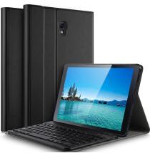 Geen Samsung Galaxy Tab A 10.5 (2018) Bookcase met Toetsenbord Zwart