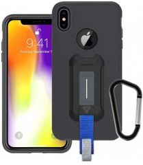 Armor-X Armor X BX-Series Apple iPhone XS Max Robuust Hoesje Transparant Zwart