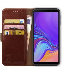 Rosso Element Samsung Galaxy A7 2018 Hoesje Book Cover Bruin