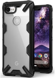 Ringke Fusion X Google Pixel 3 XL Hoesje Doorzichtig Zwart