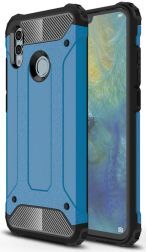 Geen Huawei P Smart (2019) Hybride Hoesje Blauw