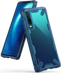 Ringke Fusion X Huawei P30 Hoesje Blauw