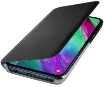 Samsung Galaxy A40 Wallet Cover Zwart