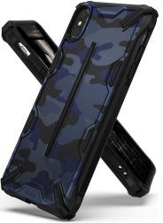 Ringke Dual X Apple iPhone XS Max Hoesje Camo Blauw