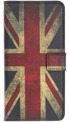 Geen Samsung Galaxy A40 Portemonnee Hoesje met Print Britse Vlag