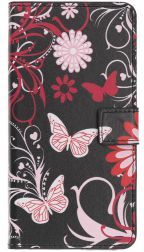 Geen Samsung Galaxy A40 Portemonnee Hoesje met Print Butterfly Flower