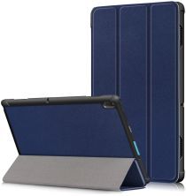 Geen Lenovo Tab E10 Tri-Fold Hoes Blauw