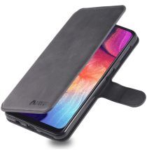 AZNS Samsung Galaxy A70 Wallet Stand Hoesje Zwart