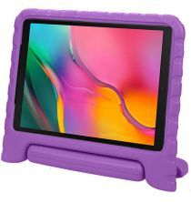 Geen Samsung Galaxy Tab A 10.1 (2019) Kinder Tablethoes met Handvat Paars