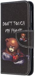 Geen Samsung Galaxy A20E Portemonnee Hoesje met Don't Touch Print