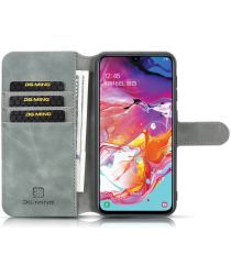 DG Ming Samsung Galaxy A10 Portemonnee Hoesje Grijs