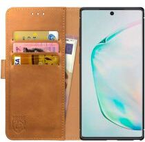 Rosso Element Samsung Galaxy Note 10 Hoesje Book Cover Lichtbruin