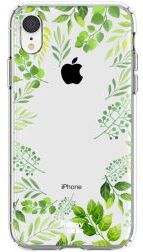 HappyCase Apple iPhone XR Hoesje Flexibel TPU Leaves Print