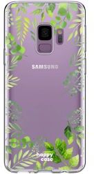 HappyCase Galaxy S9 Flexibel TPU Hoesje Leaves Print