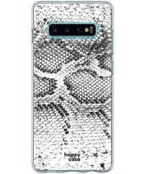 HappyCase Galaxy S10 Flexibel TPU Hoesje Slangen Print