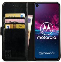 Rosso Element Motorola One Action Hoesje Book Cover Zwart