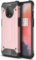 Geen OnePlus 7T Hybride Hoesje Roze