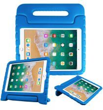 Geen iPad 10.2 2019 / 2020 / 2021 Kinder Tablethoes met Handvat Blauw