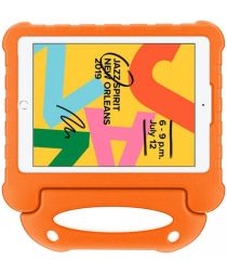 Geen iPad 10.2 2019 / 2020 / 2021 Kinder Tablethoes met Handvat Oranje
