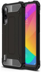 Geen Xiaomi Mi A3 Armor Guard Hybrid Case Zwart