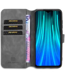 DG Ming Xiaomi Redmi Note 8 Pro Retro Portemonnee Hoesje Grijs