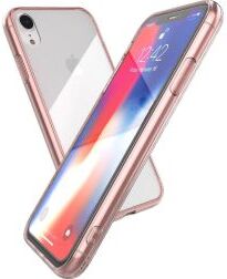 Raptic Glass Plus Apple iPhone XR Hoesje Transparant/Roze