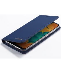 LC.IMEEKE Samsung Galaxy A20e Portemonnee Stand Bookcase Hoesje Kunstleer Blauw
