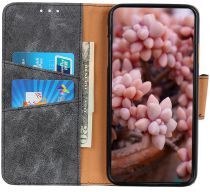 Geen Xiaomi Redmi Note 8T Bookcase Vintage Hoesje Grijs