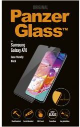 PanzerGlass Samsung Galaxy A70 Case Friendly Screenprotector Zwart