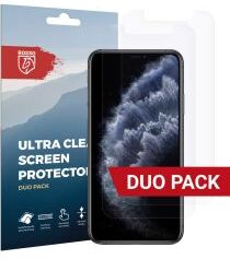 Rosso Apple iPhone 11 Pro Max Ultra Clear Screen Protector Duo Pack