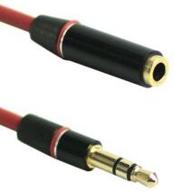 Geen 3.5mm Male naar Female Stereo Sound Audio Verlengkabel 1.3 Meter