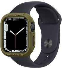 Spigen Rugged Armor Apple Watch 45MM / 44MM Hoesje Full Protect Groen